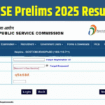 UPSC Prelims 2025 Result Out