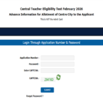 CTET Admit Card 2026