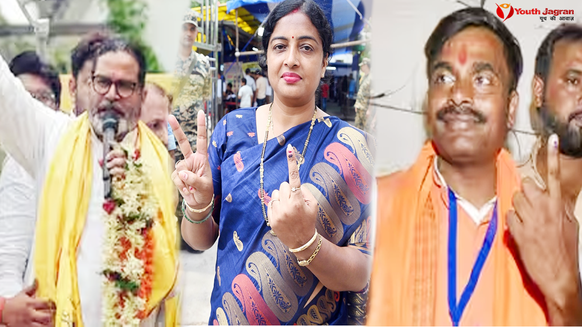 Bankipur Exit Poll 2026 में प्रशांत किशोर, नीरज कुमार और रेखा गुप्ता के बीच मुकाबले का ग्राफिक